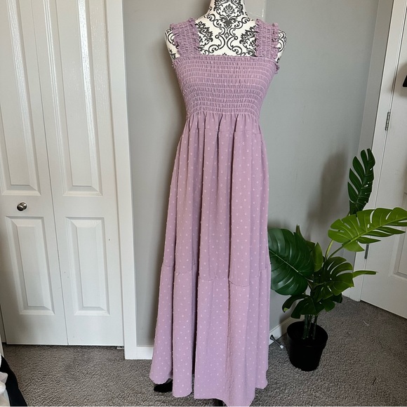 Purple Sleeveless Maxi Dress - Picture 1 of 4